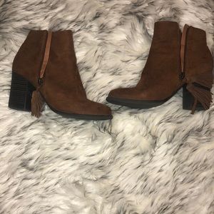 Heeled Fringe booties